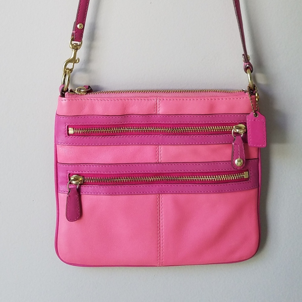 Coach Pink Leather Crossbody